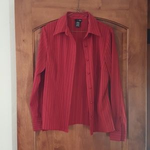 "East 5th" red dress shirt, blouse, size M